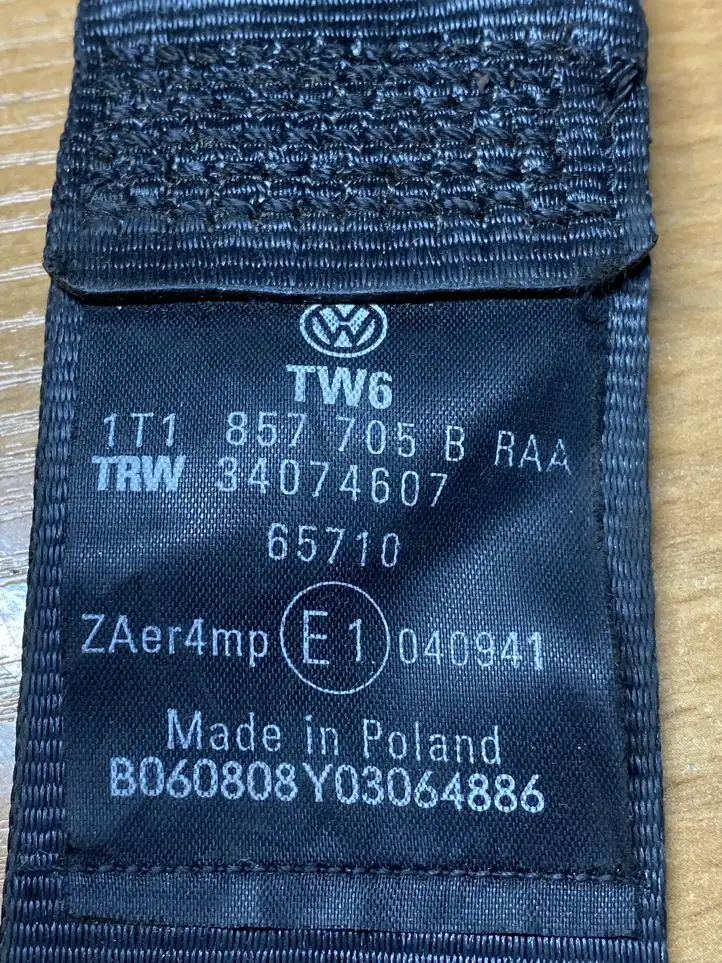 Volkswagen Touran I (2003 - 2010) 1T1857705 Передний ремень безопасности — фото 4