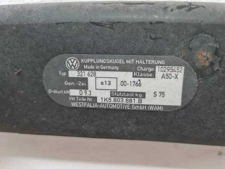 Volkswagen Golf V (2003 - 2009) 1K5803881B Комплект буксировочного крюка — фото 2