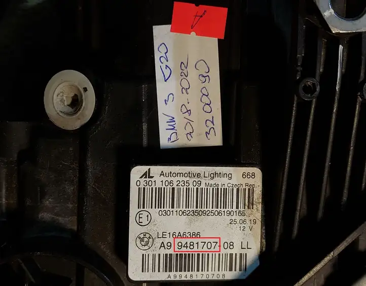 BMW 3 G20 G21 (2019 - ) 9481707 Передняя фара — фото 8