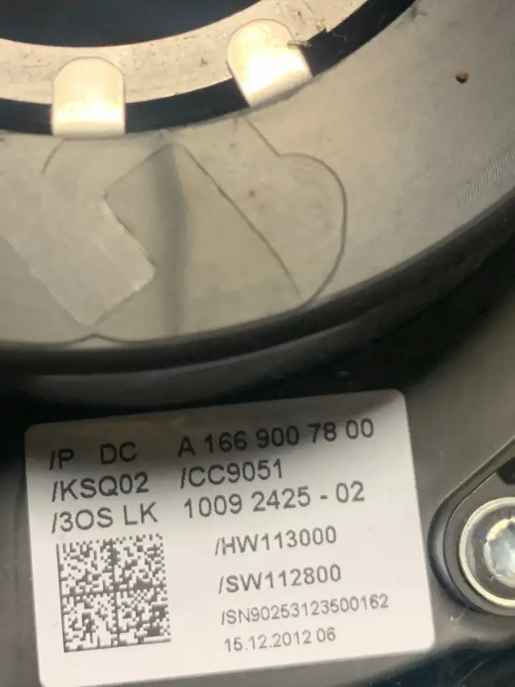 Mercedes-Benz GL X166 (2013 - 2019) A1669007800 Оплётка рулевого колеса — фото 2