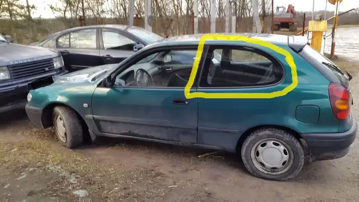 Toyota Corolla E110 (1995 - 2002) Заднее боковое стекло — фото 2