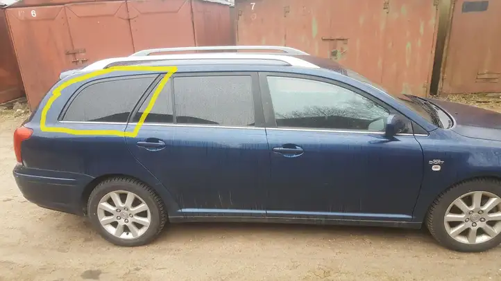 Toyota Avensis T250 (2003 - 2006) AS3 Заднее боковое стекло — фото 2