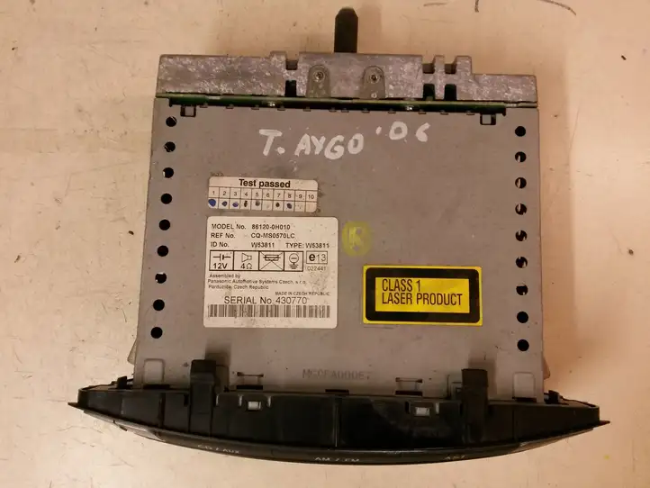 Toyota Aygo AB10 (2005 - 2008) 861200H010 Магнитола / мультимедийная система — фото 4