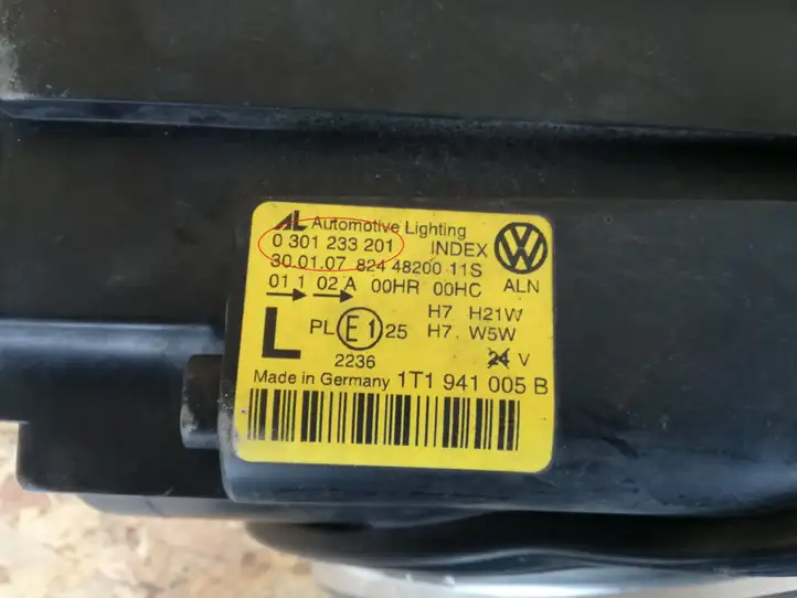 Volkswagen Touran I (2003 - 2010) 1T1941005B Передняя фара — фото 10