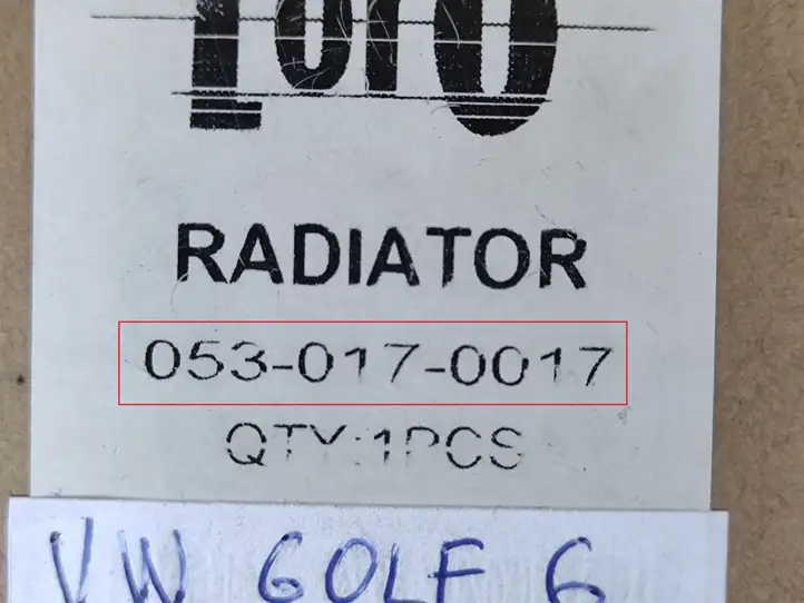 Volkswagen Golf VI (2009 - 2013) 0530170017 Радиатор кондиционера — фото 2