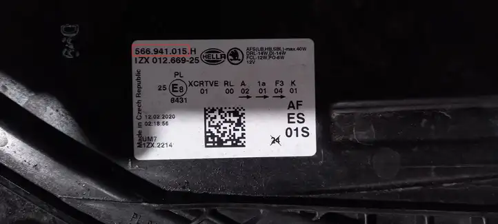 Skoda Kodiaq (2017 - ) 566941015 Передняя фара — фото 9