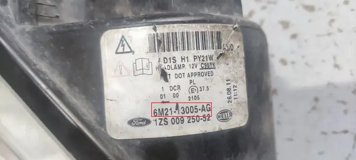 Ford S-MAX (2010 - 2015) 6M2113005AG Передняя фара — фото 7