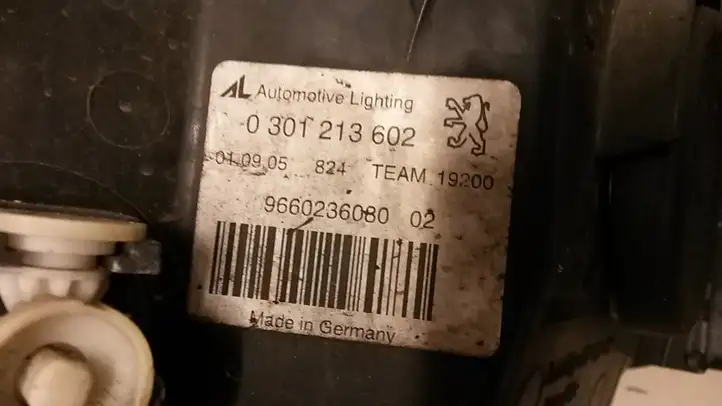 Peugeot 407 (2004 - 2011) 9660236080 Передняя фара — фото 3