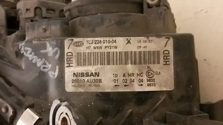 Nissan Primera (2001 - 2008) 26010AU30B Передняя фара — фото 3