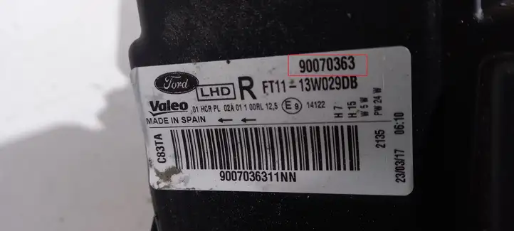 Ford Transit - Tourneo Connect (2009 - 2017) 90070363 Передняя фара — фото 5