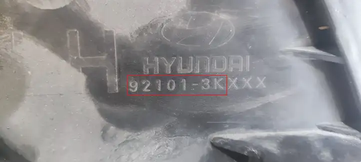 Hyundai Sonata (2003 - 2007) 9210013KXXX Передняя фара — фото 2
