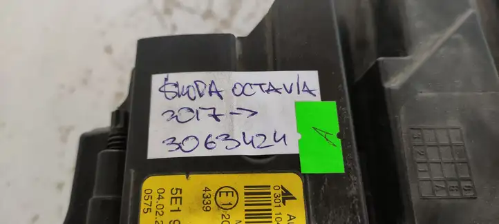 Skoda Octavia Mk3 (5E) (2013 - 2019) 5E1941015 Передняя фара — фото 13