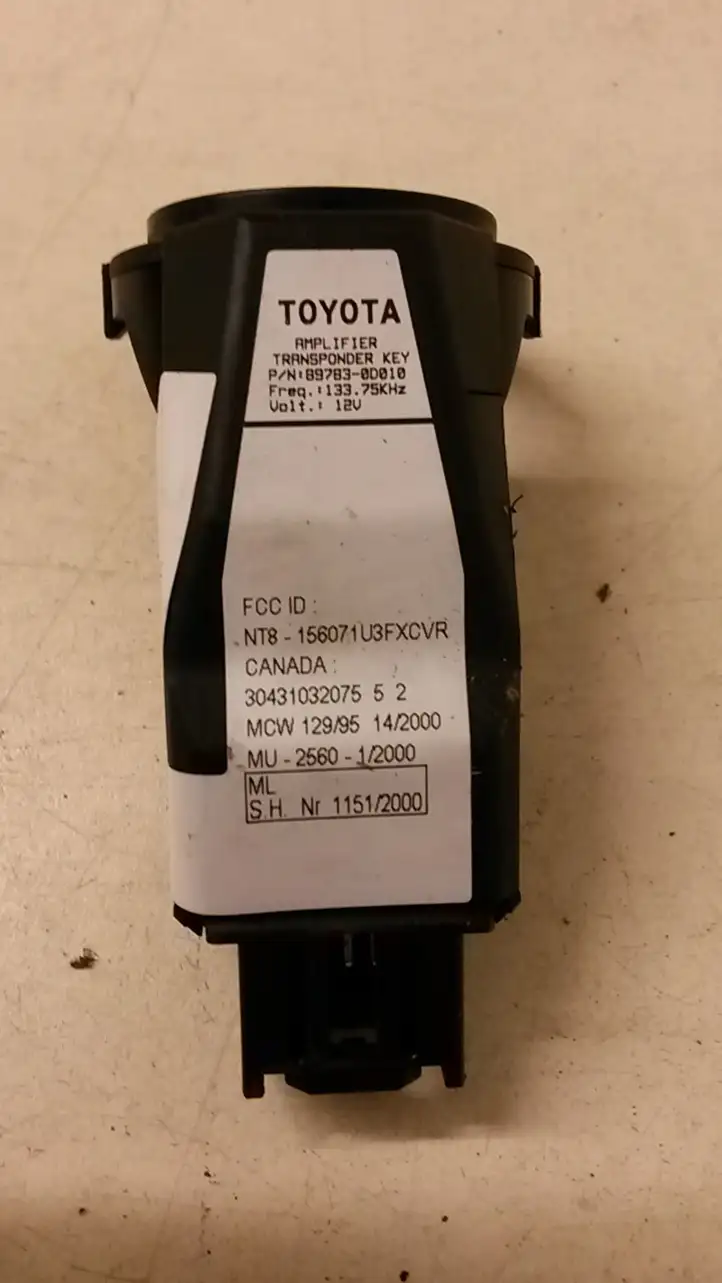 Toyota Yaris (1999 - 2003) 896610D012 Комплект системы зажигания — фото 8