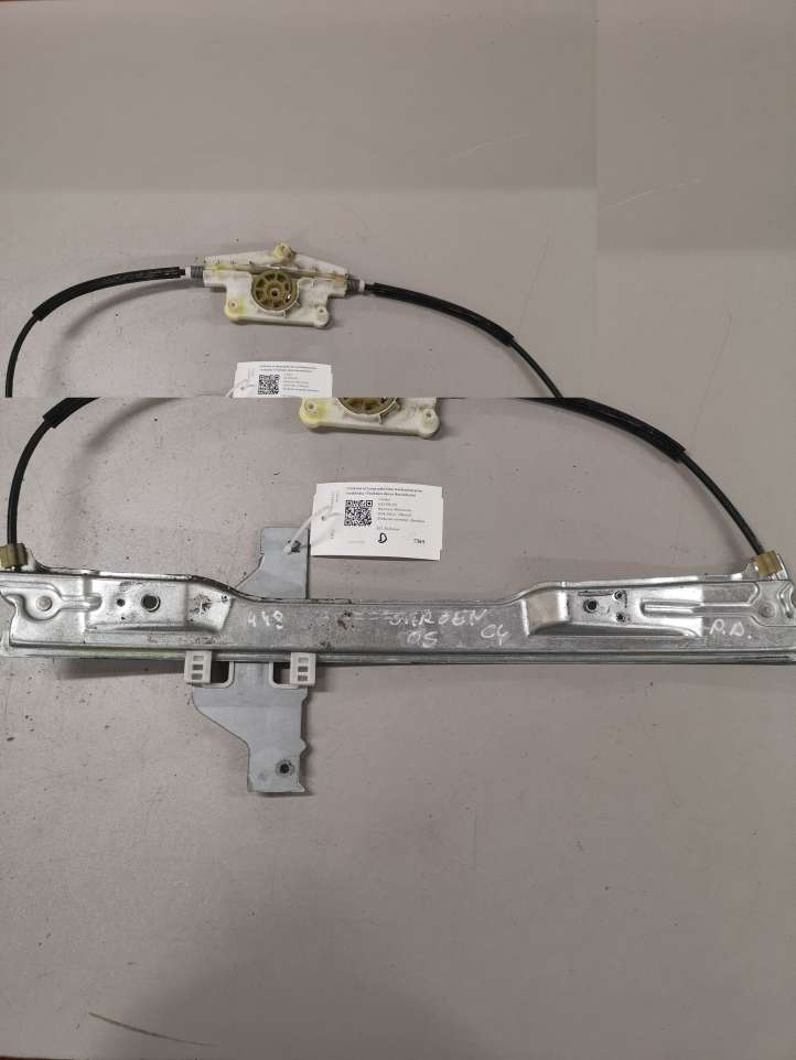 997019102 Citroen C4 I Priekinis el. lango pakėlimo mechanizmas be varikliuko