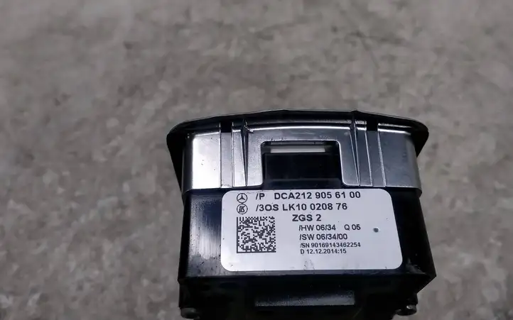 Mercedes-Benz E W212 (2009 - 2016) A2129056100 Кнопка стеклоподъемников — фото 2