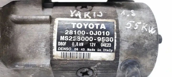 Toyota Yaris (1999 - 2003) 281000J010 Стартер — фото 6