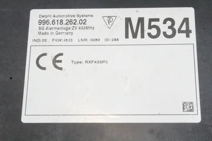 Porsche Boxster 986 (1996 - 2004) 99661826202 Блок иммобилайзера — фото 5