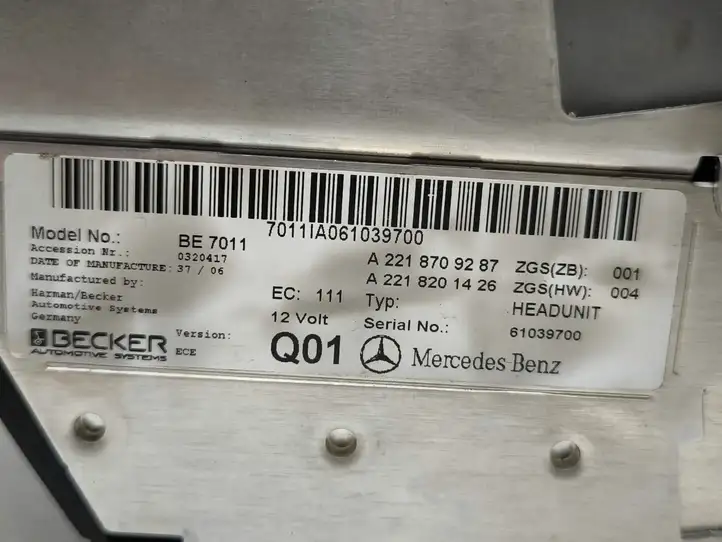 Mercedes-Benz S W221 A2218709287 Магнитола / мультимедийная система — фото 8