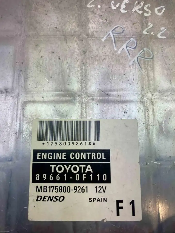 Toyota Corolla Verso AR10 (2004 - 2009) 896610F110 Блок управления двигателем (ECU) — фото 5
