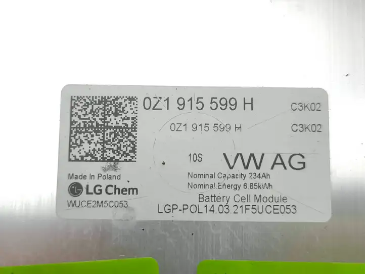 Volkswagen ID.3 0Z1915599H Модуль аккумуляторной батареи гибридного автомобиля / электромобиля — фото 5