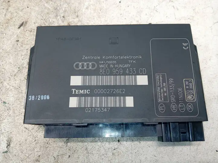 Audi A4 S4 B7 8E 8H (2004 - 2009) 8E0959433CD Модуль комфорта — фото 4