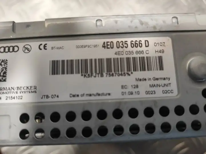 Audi A6 S6 C6 4F (2008 - 2011) 4E0035666D CD/DVD чейнджер — фото 3