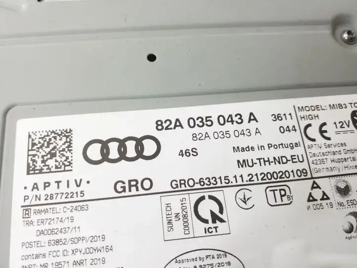 Audi Q3 F3 (2018 - ) 82A035043A Блок навигации GPS — фото 4