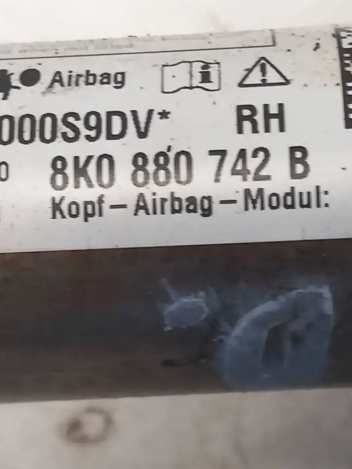 Audi A4 S4 B8 8K (2007 - 2011) 8K0880742B Боковая подушка безопасности шторка — фото 3