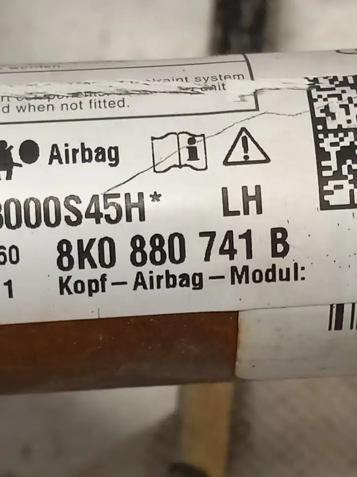 Audi A4 S4 B8 8K (2007 - 2011) 8K0880741B Боковая подушка безопасности шторка — фото 3