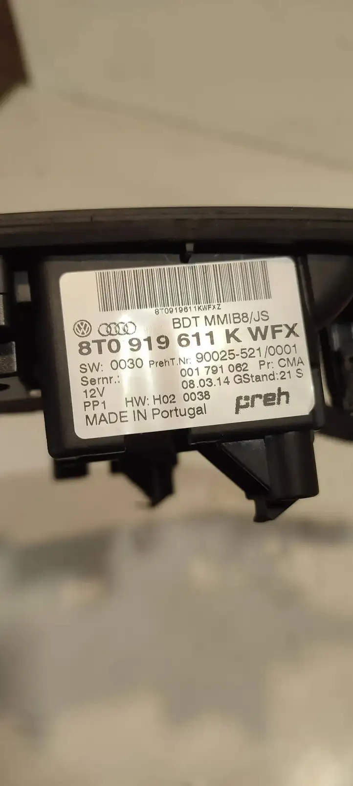 Audi A4 S4 B8 8K (2011 - 2015) 8T0919611K Контроллер мультимедийной системы — фото 4