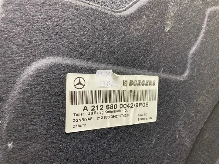 Mercedes-Benz E W212 (2009 - 2016) A2126800042 Коврик багажника — фото 7