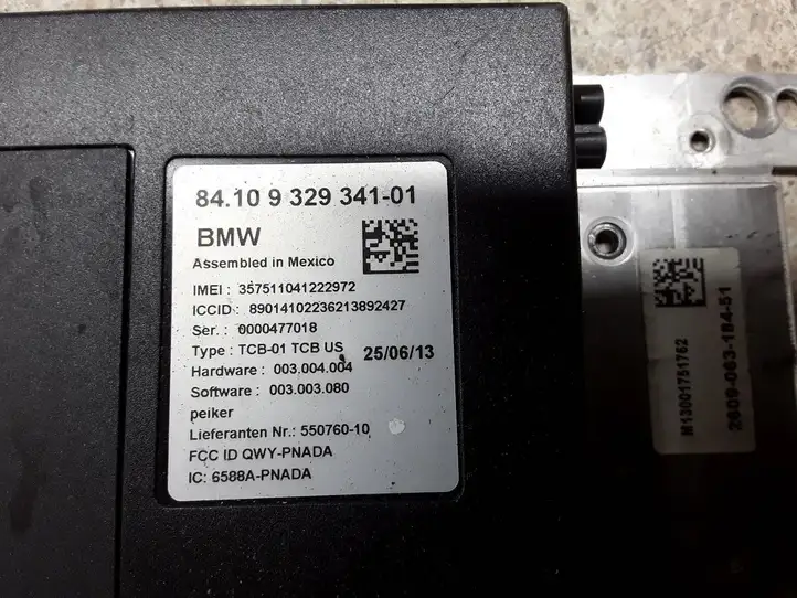BMW 3 F30 F35 F31 (2012 - 2018) 9329341 Bluetooth модуль — фото 2