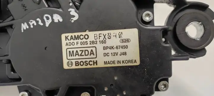 Mazda 3 I (2003 - 2006) BP4K67450 Двигатель стеклоочистителя заднего стекла — фото 4