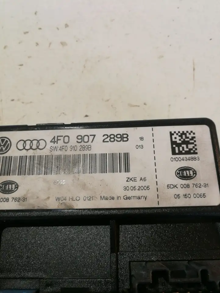 Audi A6 S6 C6 4F (2004 - 2008) 4F0907289B Модуль комфорта — фото 2