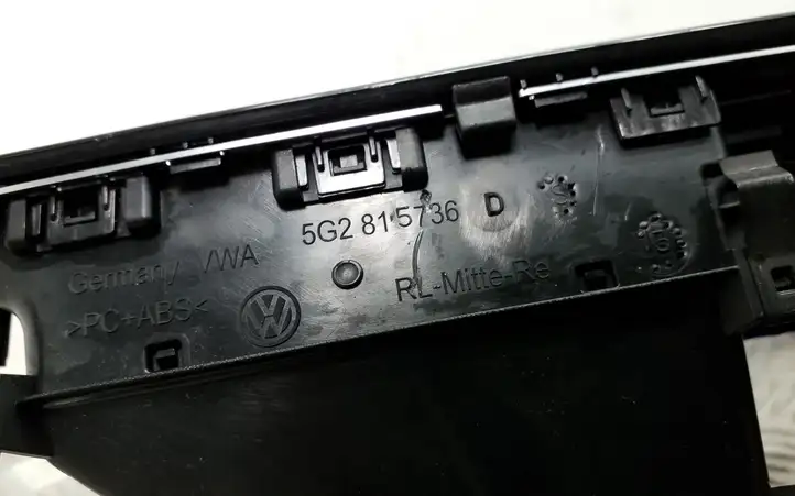 Volkswagen Golf VII (2013 - 2019) 5G2819728 Центральный воздушный дефлектор — фото 5