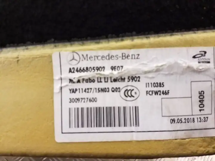 Mercedes-Benz B-class W246 (2014 - 2018) A2466805902 Передний коврик салона — фото 2