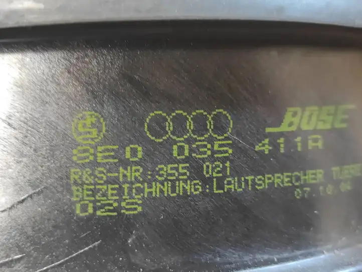 Audi A4 S4 B6 8E 8H (2000 - 2006) 8E0035411A Динамики передних дверей — фото 3