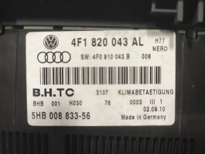 Audi A6 S6 C6 4F (2008 - 2011) 4F1820043AL Блок управления климат-контролем — фото 3