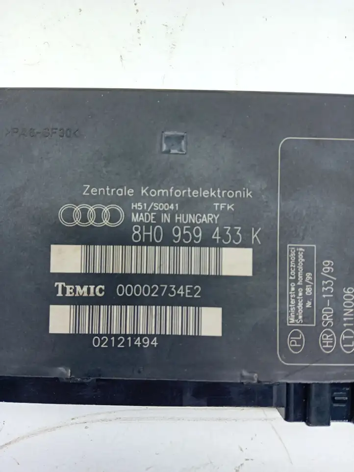 Audi A4 S4 B6 8E 8H (2000 - 2006) 8H0959433K Модуль комфорта — фото 4
