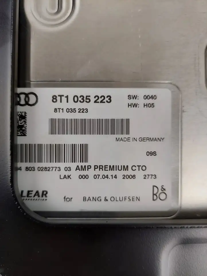 Audi A4 S4 B8 8K (2011 - 2015) 8T1035223 Усилитель звука — фото 5