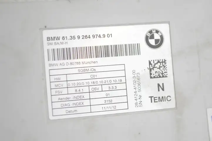 BMW X6 E71 (2008 - 2014) 61359264974 Блок управления сиденьем — фото 5