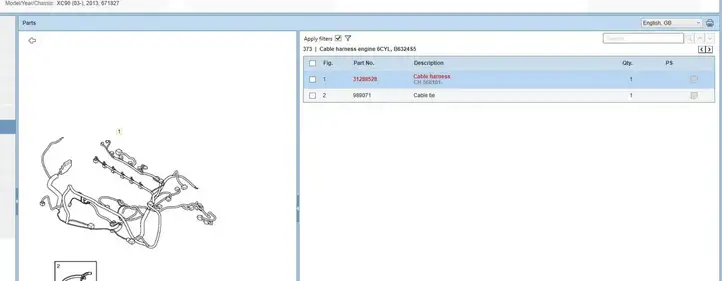Volvo XC90 (2006 - 2014) 31288528 Проводка двигателя — фото 7