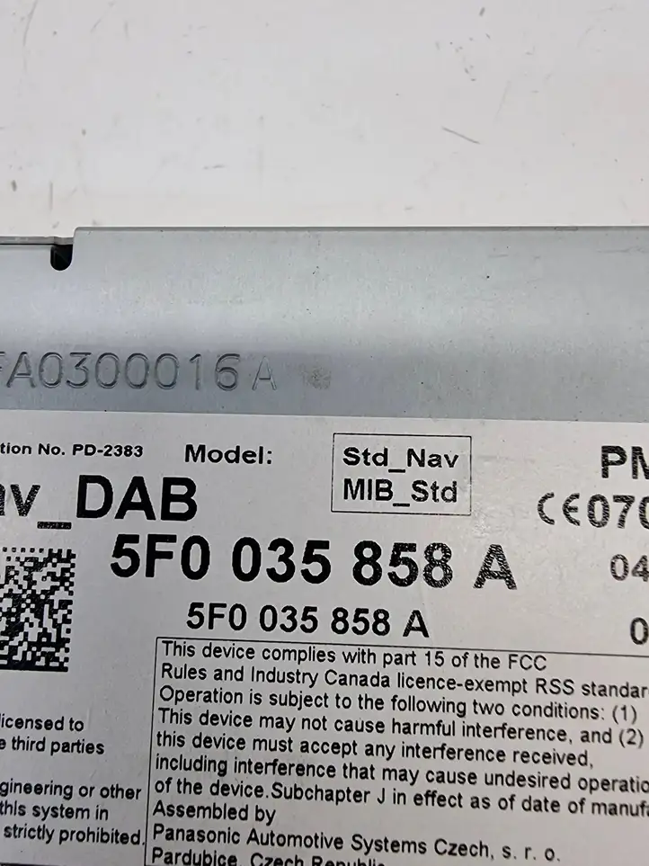 Seat Leon (5F) (2012 - 2019) 5F0035858A Магнитола / мультимедийная система — фото 5
