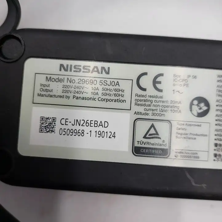 Nissan Leaf II (ZE1) (2017 - ) 296905SJ0A Кабель для зарядки электромобилей — фото 3