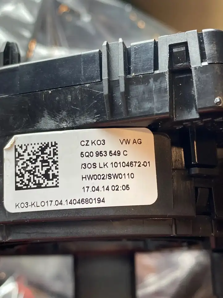 Volkswagen Golf VII (2013 - 2019) 5Q0953549C Контактное кольцо SRS — фото 5