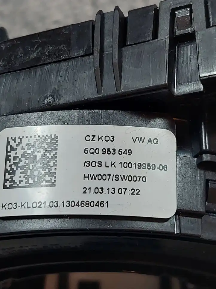 Volkswagen PASSAT B8 (2015 - ) 5Q0953549 Контактное кольцо SRS — фото 4