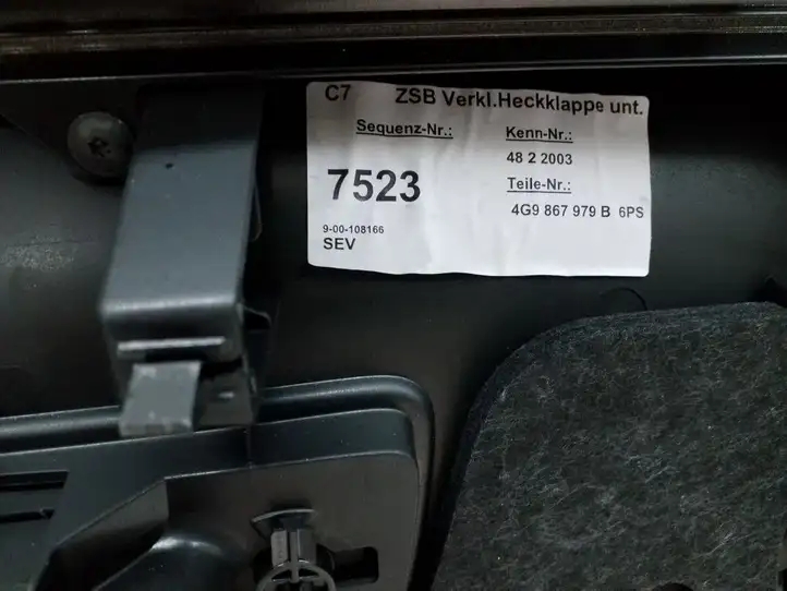 Audi A6 C7 (2011 - 2014) 4G9867979B Основной отделочный щит — фото 10