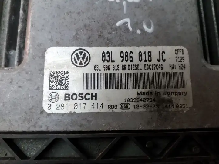 Skoda Superb B6 (3T) (2008 - 2015) 03L906018JC Блок управления двигателем (ECU) — фото 7