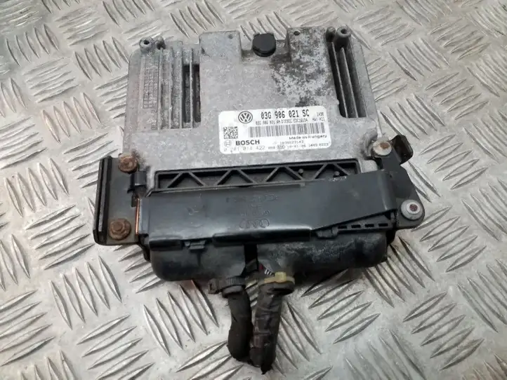 Seat Leon (1P) (2005 - 2012) 03G906021SC Блок управления двигателем (ECU) — фото 1