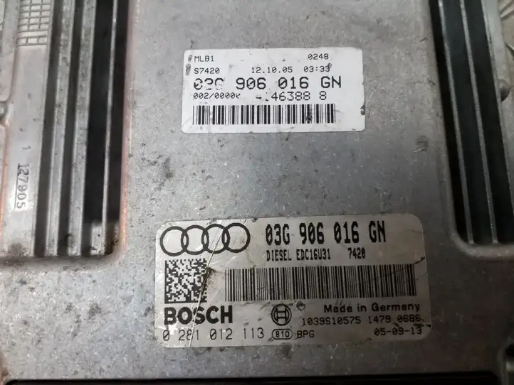 Audi A4 S4 B6 8E 8H (2000 - 2006) 03G906016GN Блок управления двигателем (ECU) — фото 2